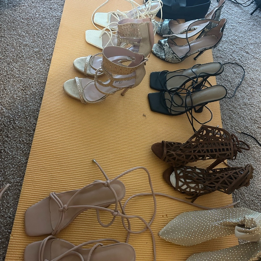 Shoes available for purchase separately.